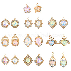 20 шт. 10-х стилевые подвески из сплава стекла&nbsp;FIND-FS0003-50