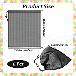 6 шт. мешки из полиэфирной сетки с завязками&nbsp;ABAG-CN0001-43A
