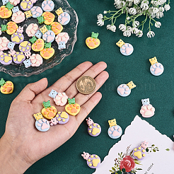 Кабошоны из непрозрачной смолы в 40 стилях&nbsp;RESI-CJ0002-25