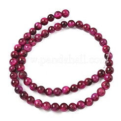 Нити из натуральных бусин тигрового глаза высшего качества&nbsp;X-G-F591-18-8mm-05