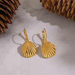 Серьги-гвоздики из нержавеющей стали 304 в форме ракушки&nbsp;NX2323