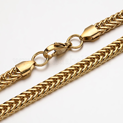 Bracciali a catena in corda di acciaio inossidabile 304&nbsp;BJEW-N285-03G