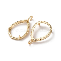 Подвеска в форме капли из латуни с кабошоном&nbsp;KK-NH0007-08G