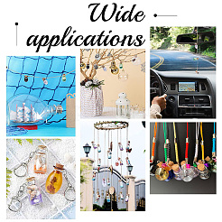 2 набор из 2 миниатюрных стеклянных бутылок-пробок в стиле кукольного домика&nbsp;DJEW-PH0001-29