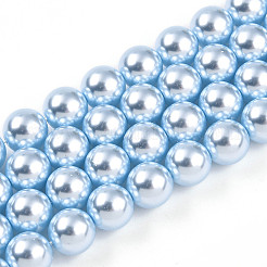 Выпечка из окрашенного перламутрового стекла жемчужные бусинки&nbsp;HY-N002-8mm-A05