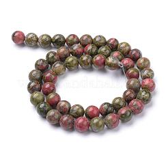 Filamenti naturali tallone Unakite&nbsp;G-R345-4mm-49