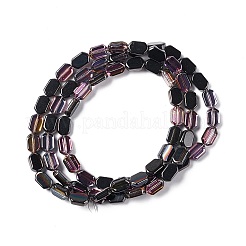 Стеклянные бусины с гальваническим покрытием &nbsp;EGLA-L042-HP04