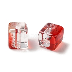 Perle di vetro trasparente bicolore&nbsp;X1-GLAA-NH0001-03A