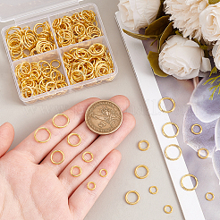 360 шт. 4 стиля сплава соединительных колец&nbsp;KK-PH0010-13G