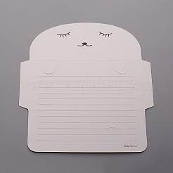 Tier-Cartoon-Grußkarten aus Papier&nbsp;DIY-WH0161-09F