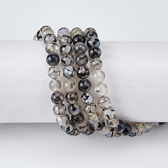 2 нити натуральных драконьих вен агатовые бусины нити&nbsp;G-FH0002-36B