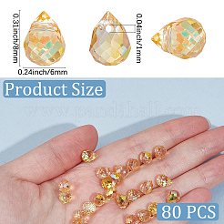 Perle di vetro placcato 80 pz&nbsp;EGLA-PA0001-43B