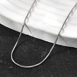0.9 mm Schlangenkettenhalsketten aus 304 Edelstahl für Damen und Herren&nbsp;LS-STAS-V011-04A-P