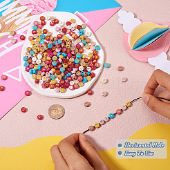 2 стиль непрозрачных акриловых бусин&nbsp;PACR-TA0001-15B