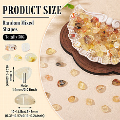 50 г прозрачных акриловых бусин&nbsp;TACR-TA0001-62C