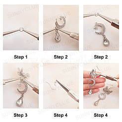 DIY-Sets zur Herstellung von Schmetterlings-Ohrhängern&nbsp;DIY-SC0018-68