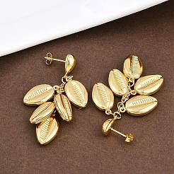 Серьги-гвоздики из нержавеющей стали 304&nbsp;EJEW-P325-05E-G