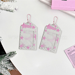 2 шт. держатели для фотокарточек из ПВХ со звездным узором&nbsp;DIY-CP0013-23A