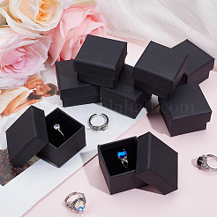 Schmuck-Geschenkboxen aus mit Kraftbaumwolle gefülltem Papppapier&nbsp;LS-CBOX-WH0003-01A