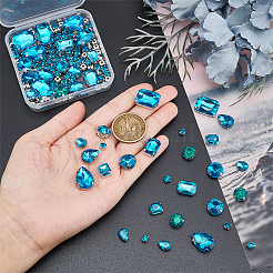 198 Stück 9 Stil Strass zum Aufnähen&nbsp;DIY-PH0008-64