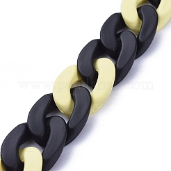 Непрозрачные акриловые цепи для бордюров ручной работы&nbsp;AJEW-JB00617