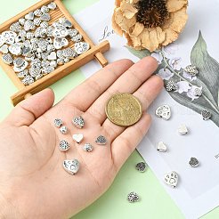 80шт 8 стиля бусины из сплава в тибетском стиле&nbsp;TIBEP-CJ0003-16