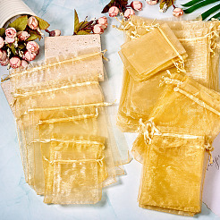 60 stücke 6 arten organza taschen schmuck lagerung beutel hochzeit favor partei mesh kordelzug geschenk&nbsp;OP-TA0001-08