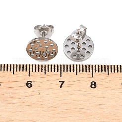 Boucles d'oreilles à tige en acier inoxydable 304&nbsp;STAS-P434-06C-P