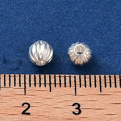 925 Kürbisperle aus Sterlingsilber&nbsp;LS-STER-H112-04C