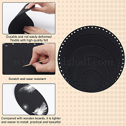 10 комплект 5-х видов плоской круглой фетровой ткани&nbsp;DIY-PH0009-24A