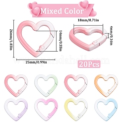 20 шт. окрашенные распылением кольца пружинных ворот из сплава&nbsp;FIND-SC0013-19