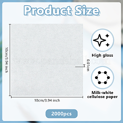 500 pieza de papel de calco cuadrado&nbsp;DIY-WH0750-227C