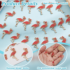 100 шт. Подвески из сплава с эмалью&nbsp;ENAM-GO0001-12