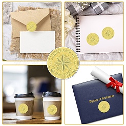 34 Blatt selbstklebende Aufkleber mit Goldfolienprägung&nbsp;DIY-WH0509-018