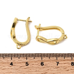 Фурнитура для сережек-колец в форме знака бесконечности из латуни&nbsp;KK-A289-10G