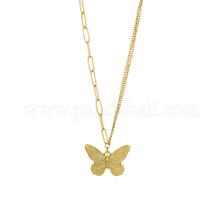 Collier pendentif en acier inoxydable 304&nbsp;OY002-40G