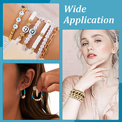 400 шт. 8 стиля гальванизированных немагнитных синтетических гематитовых бусин&nbsp;G-ME0001-01