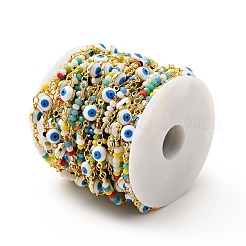 Латунные плоские круглозвенные цепи&nbsp;CHC-G017-24G