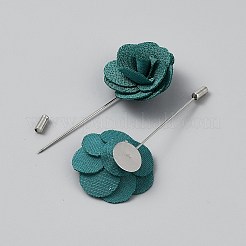 Broches en polyester à fleurs&nbsp;JEWB-WH20006-01I