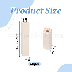 50 Stück Holzperlen&nbsp;WOOD-OC0004-18