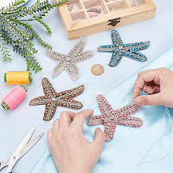 4 шт. 4-цветные аксессуары для украшения из стразов&nbsp;PATC-MA0001-04