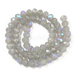 Chapelets de perles en verre électroplaqué&nbsp;EGLA-A044-J3mm-L10