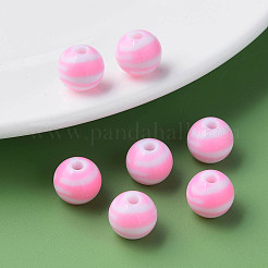 Непрозрачные полосатые акриловые бусины&nbsp;LS-MACR-S373-27A-05