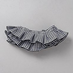 10 ярд полиэстеровой гофрированной тартановой кружевной ленты&nbsp;OCOR-WH0091-91D