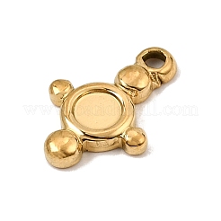 Pendentifs cabochons en acier inoxydable 304&nbsp;SA-CBA0563-15G