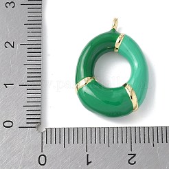 Pendentifs d'émail en laiton &nbsp;KK-E093-03G-O-02