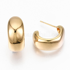 Pendientes de medio aro de latón&nbsp;X-KK-R117-036-NF