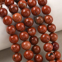 Natürliche rote Jaspis Perle Stränge&nbsp;G-K153-B19-8mm