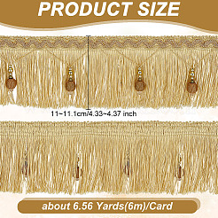 Отделка из полиэстерового кружева с кисточками длиной 6 м&nbsp;OCOR-OC0001-51C