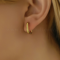 Классические минималистичные элегантные серьги-кольца из нержавеющей стали 201&nbsp;BI8954-2